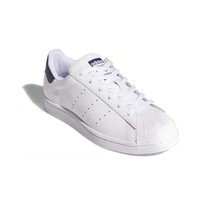 Adidas Superstan White Navy Women's-2