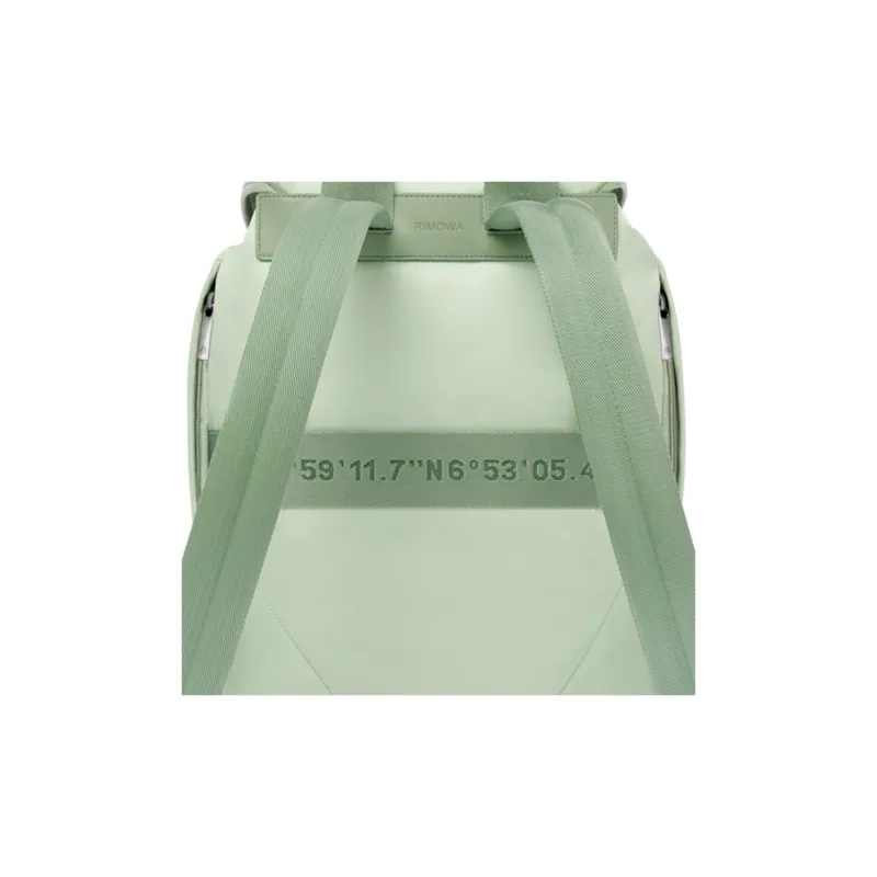 RIMOWA Recycled Nylon With Leather Backpack Large Size Men's Green-5