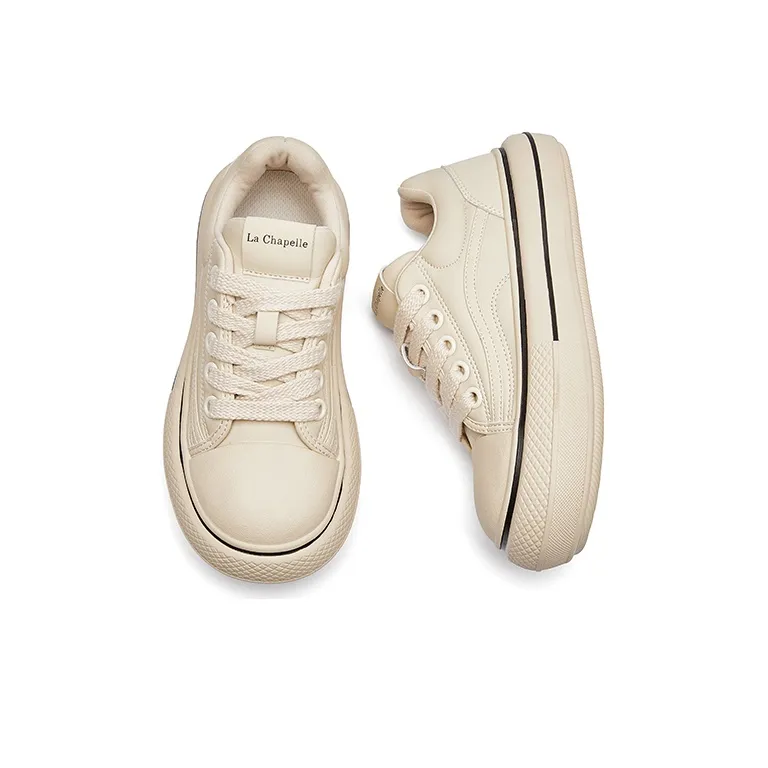 La Chapelle Abrasion Resistant Breathable Height Increasing Low Top Skateboard Shoes Women's-2