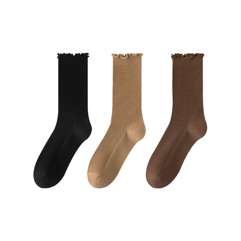 XXLLG Mid Calf Socks Women's 3 Pack-8
