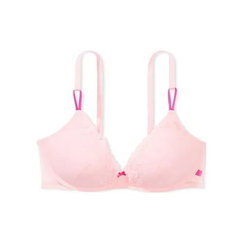 Victoria's Secret PINK Sexy Tee Wireless Push-Up Bra/Pretty Blossom Bra Women's Pink