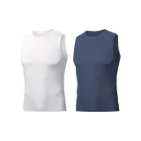 [2 Pack]White+Gray Blue