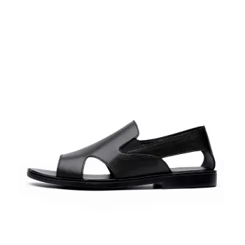 Reivanti Fashion Versatile Roman Sandals Men's Black