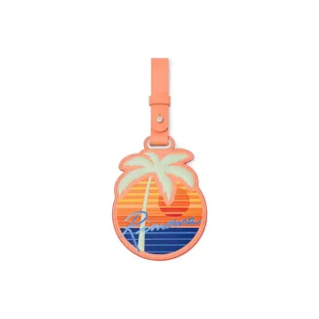 RIMOWA ESSENTIAL Smooth Finish Leather Pendant Bag Accessories Unisex Saffron
