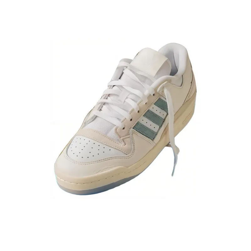 Packer x Adidas Originals FORUM Slip-Resistant Low-Top Skateboard Shoes Unisex White Green-0