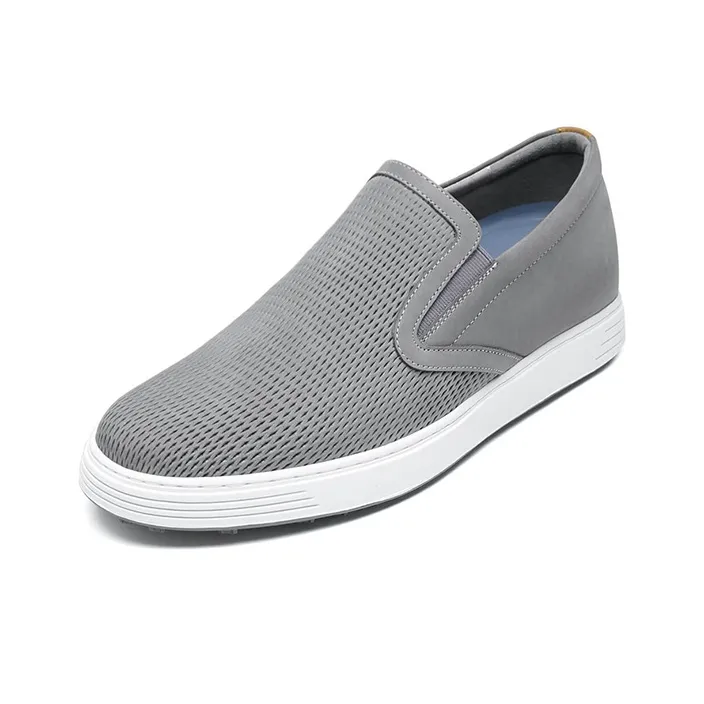 He Jinchang Loafers Men Gray-2