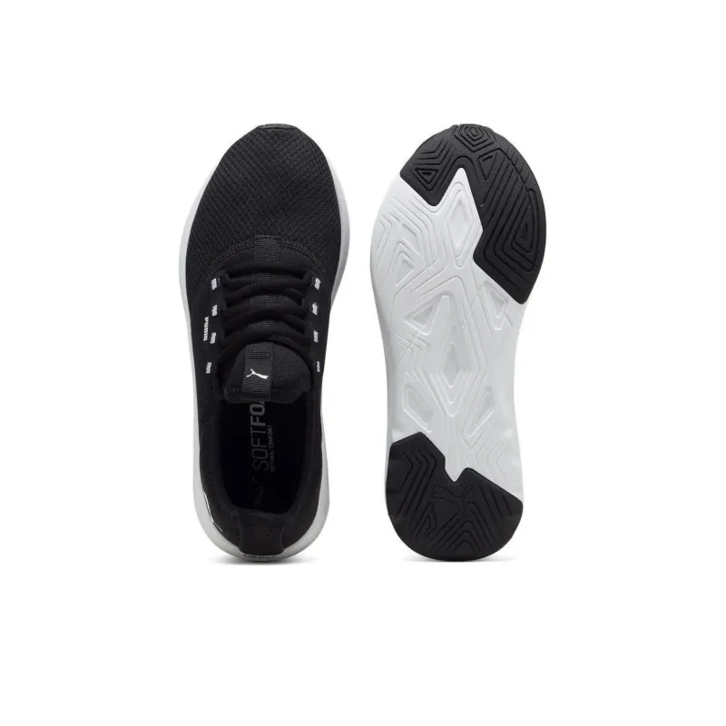 PUMA Softride Shock Absorbers With Slip Resistant Features Low Top Running Shoes Women's Black White-3