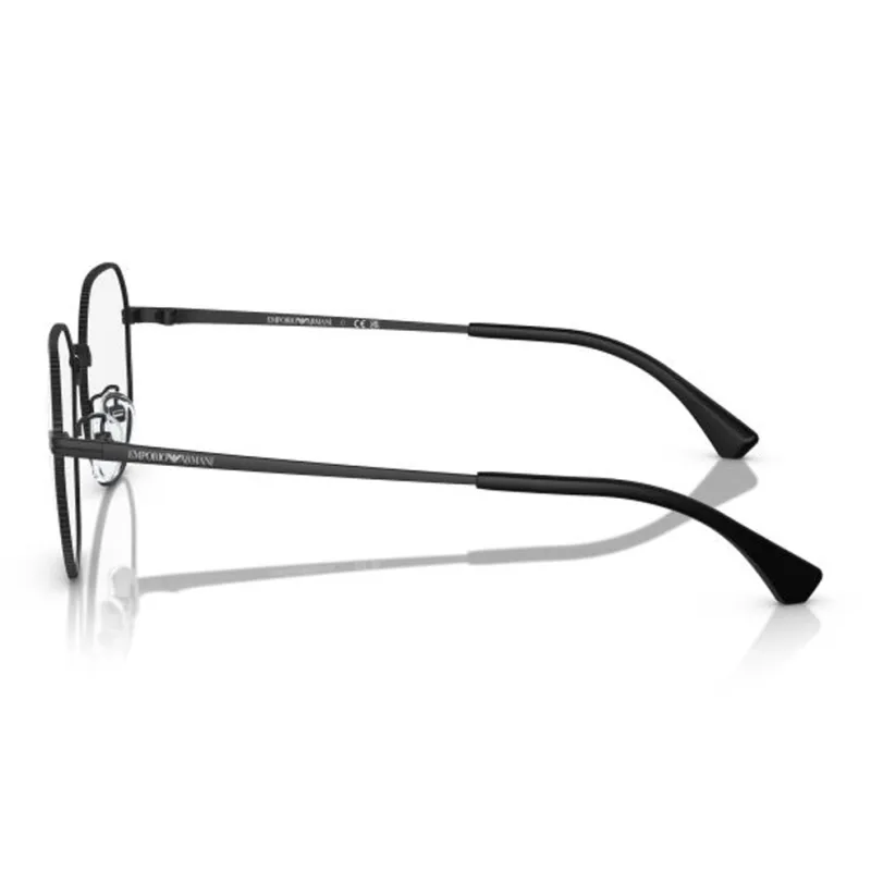 EMPORIO ARMANI Metal Irregular Shape Eyeglass Frames Men's Black-2