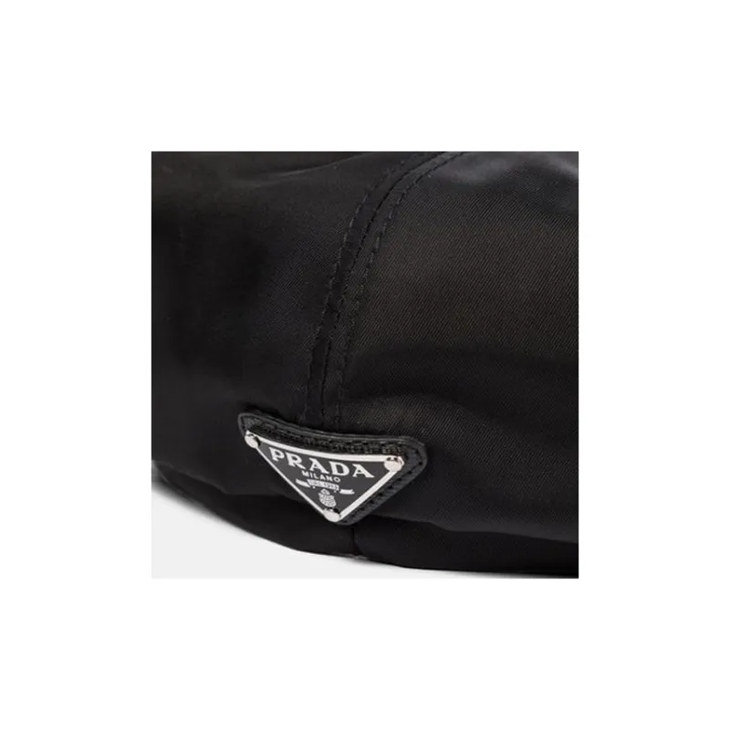 PRADA Recycled Nylon Berets Women's Black-2