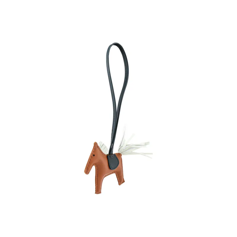 HERMES Cow Leather Pendants Unisex Brown-2