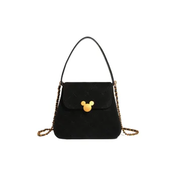 Disney Mickey Series PU Mini Purse Crossbody Bag One Shoulder Handbag Regular Women's Black