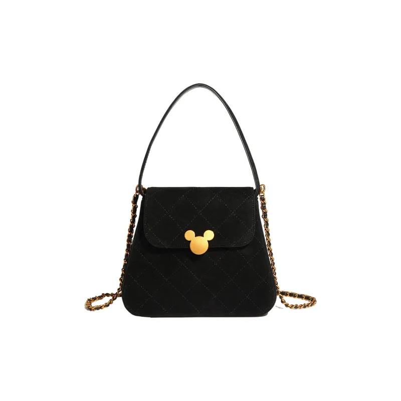 Disney Mickey Series PU Mini Purse Crossbody Bag One Shoulder Handbag Regular Women's Black-0