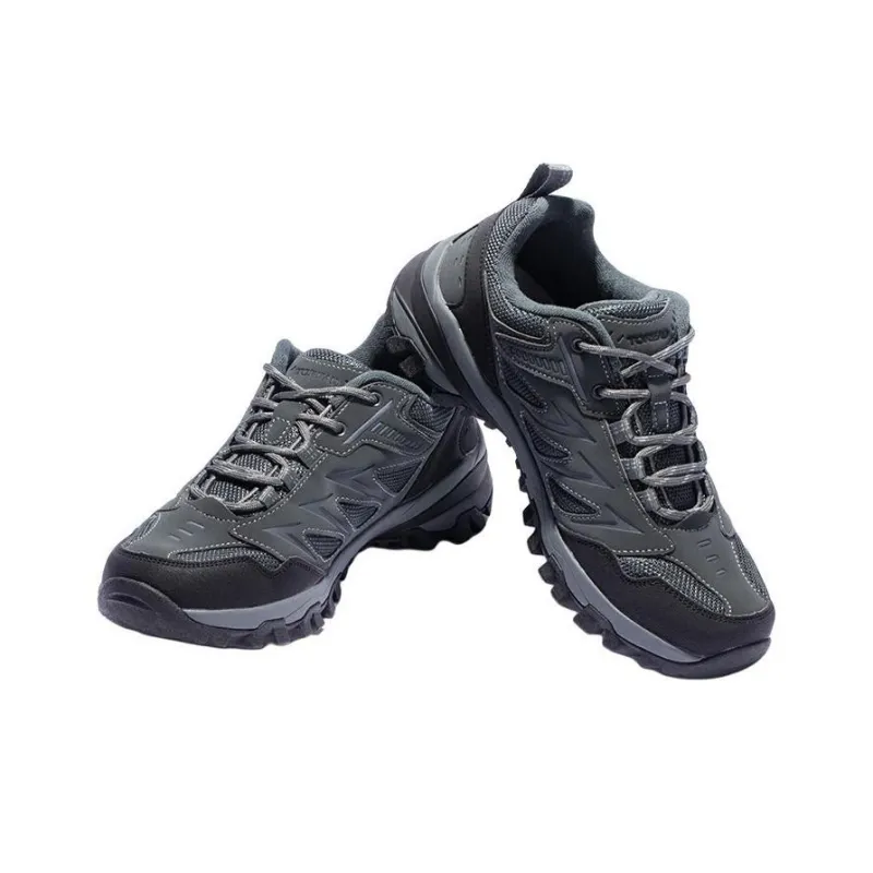 TOREAD Anti Slip Wear Resistant Low Top Trekking Shoes Men's Gray Black-3