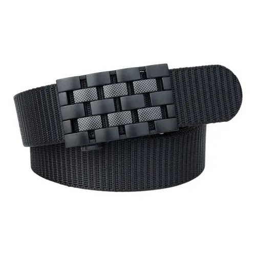 NINE NAIL 9 Section Stud Mesh With Adjustable Buckle Nylon Canvas Men's Belt Men's Width  3.5cm