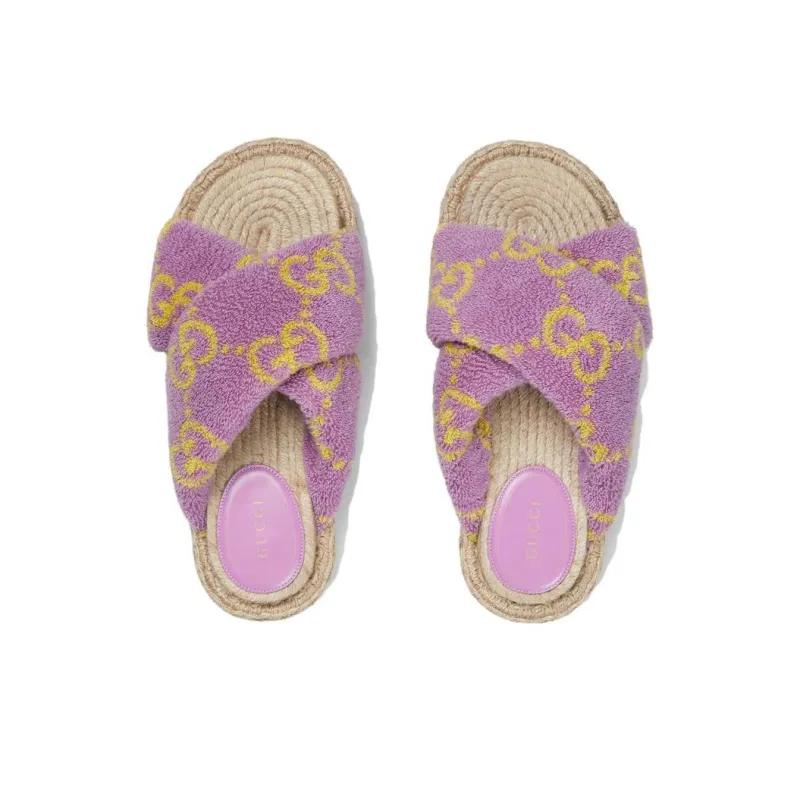 GUCCI Slide Slippers Women's Purple-4