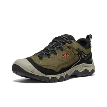 KEEN Targhee Cushioning Anti Slip And Wear Resistant Low Top Trekking Shoes Unisex Green Black