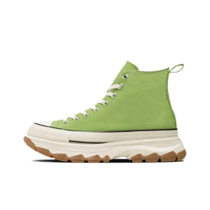 Converse All Star Trekwave Anti Slip Wear Resistant High Top Canvas Shoes Unisex Green White-0