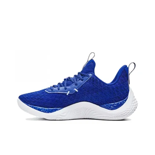 Under Armour Curry Flow 10 Basketball Shoes Men Low-Top Blue