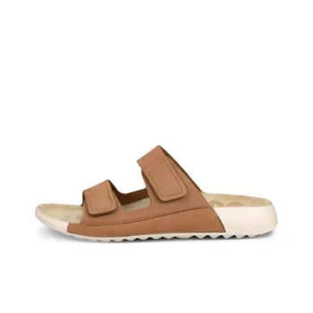 Ecco Cozmo Slip Resistant Slide Slippers Women's Umber