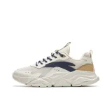 Ivory White/Blue/Malt Light Brown