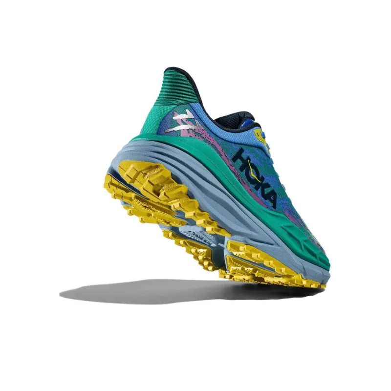 HOKA ONE ONE Stinson 7 Cushioning, Wear Resistant Low Top Running Shoes Women's Blue Green-2