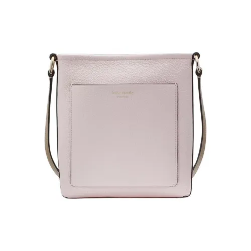 Kate Spade Litchi Grain Leather Shoulder Bag, Crossbody Bag Women's Shimmery Pink Multicolor