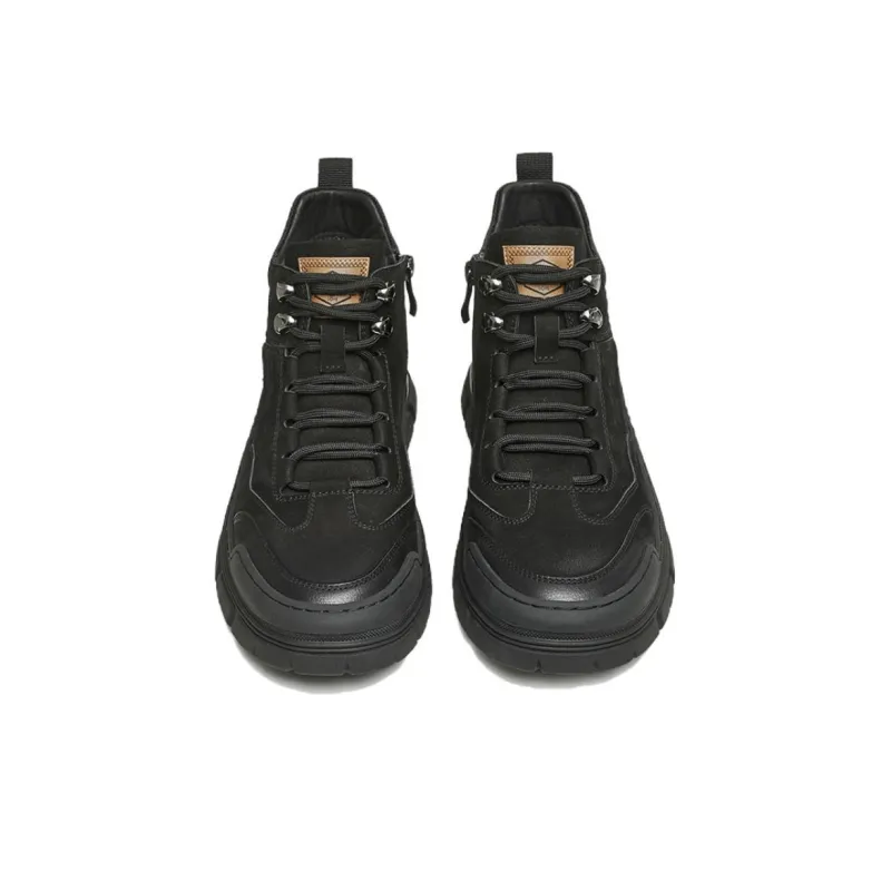 TATA Men's Casual Shoes Men High Top Black-13