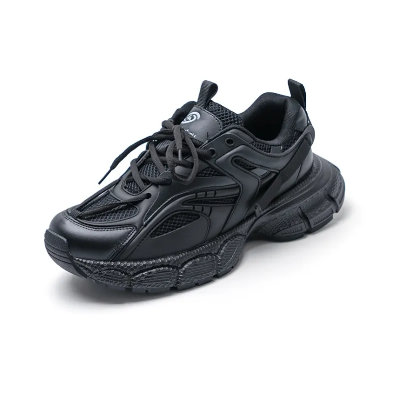 Mule Donkey Height Increasing Mid-Top Chunky Sneakers Unisex-1