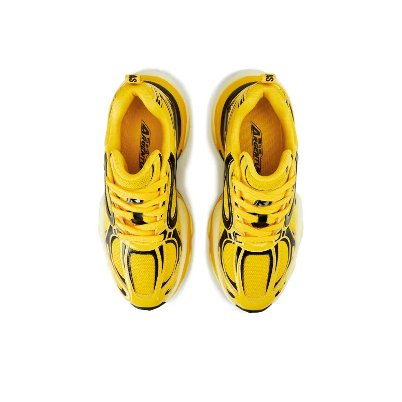 RASS Cushioning Coverage Balance Lightweight Height Increasing Low Top Running Shoes Unisex Yellow-2