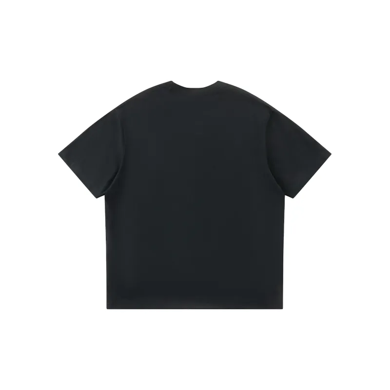 DOH STORE Versatile Casual Loose Fit Off The Shoulder 100% Cotton Pullover Crew Neck Short Sleeved T Shirts Unisex-4