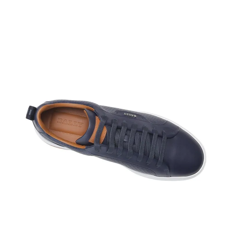 BALLY Mathys Low Top Skateboard Shoes Men's Blue-3