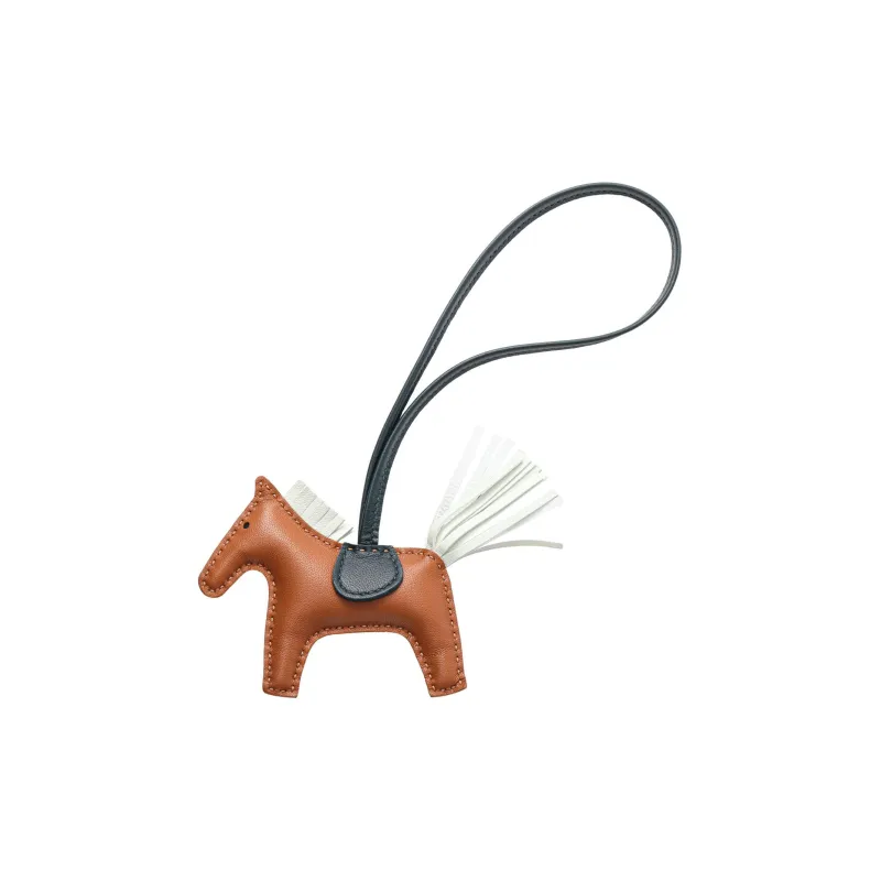 HERMES Cow Leather Pendants Unisex Brown-1