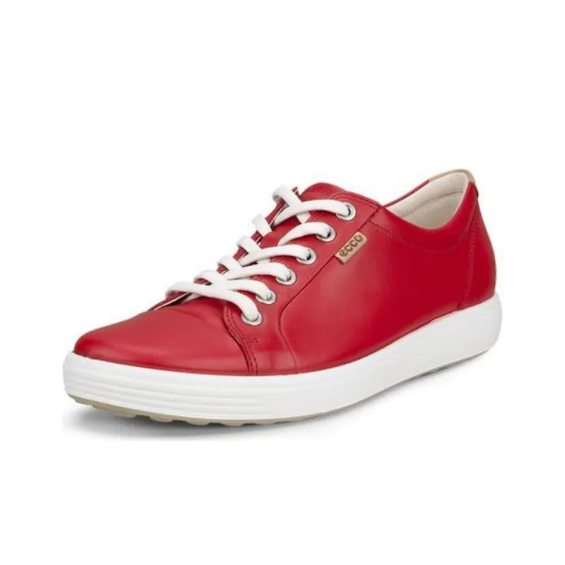 Ecco Anti-Slip Wear-Resistant Low-Top Skateboard Shoes Women's Red-1