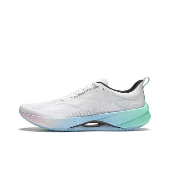 LiNing Super Light 21 Cushioning, Slip Resistant, Abrasion Resistant, Breathable Low Top Running Shoes Men's White