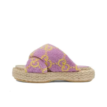 GUCCI Slide Slippers Women's Purple