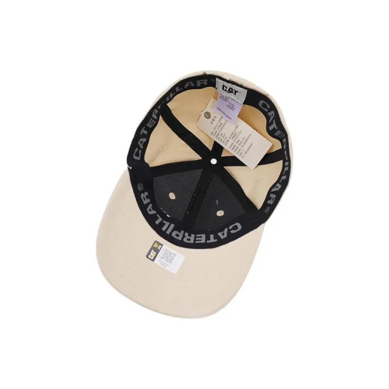 CAT Cotton Baseball Caps Unisex Khaki-2