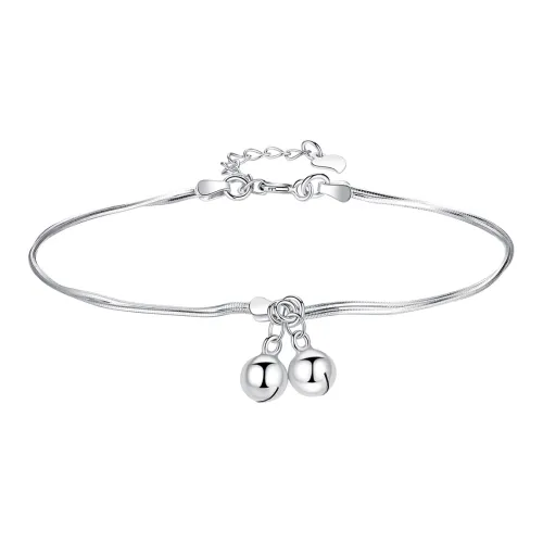 Fu Ru Ji S925 Silver Anklets Women's