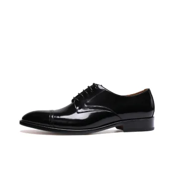 IGESHI Dress Shoes Men Low-Top Apricot