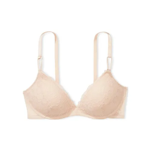 Victoria's Secret Sexy Tee Posey Lace Wireless Push-Up Bra/Marzipan Bra Women's Skin