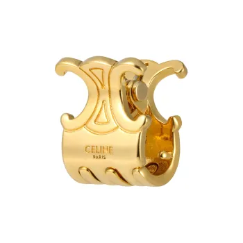 CELINE Set Of 3 Mini Hair Claws In Brass With Gold Finish And Steel