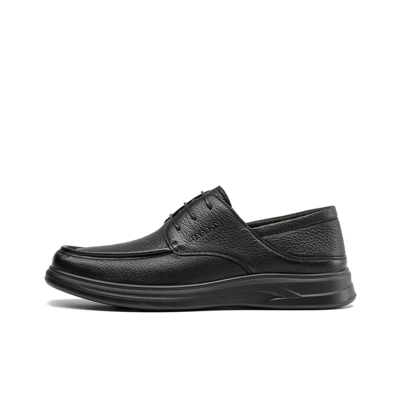 HARSON Derby Shoes Casual Leather Shoes Men's-0