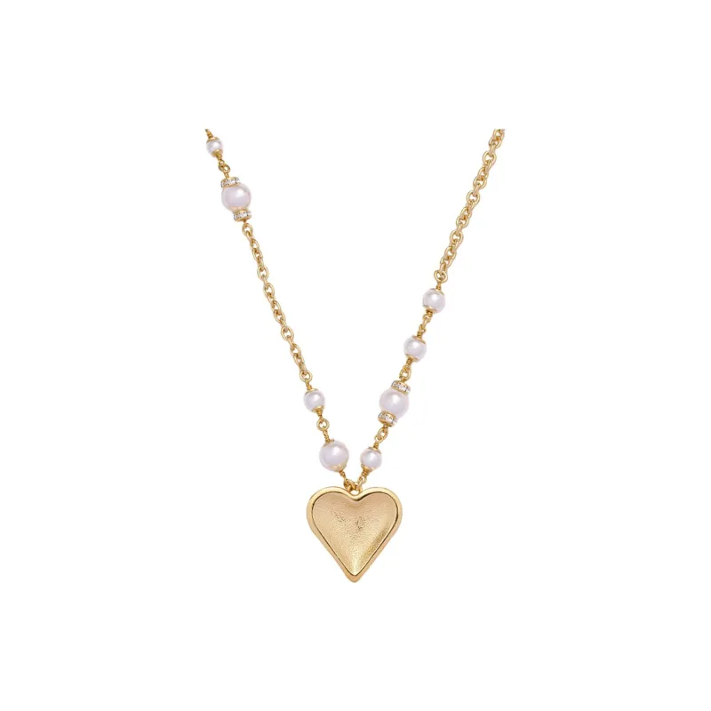 CHANEL Pearl Necklaces Women's Gold-1