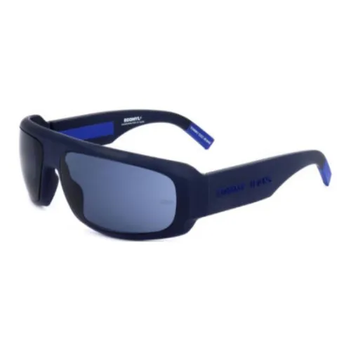 Tommy Hilfiger Irregular Shape Sunglasses Men's Dark Blue