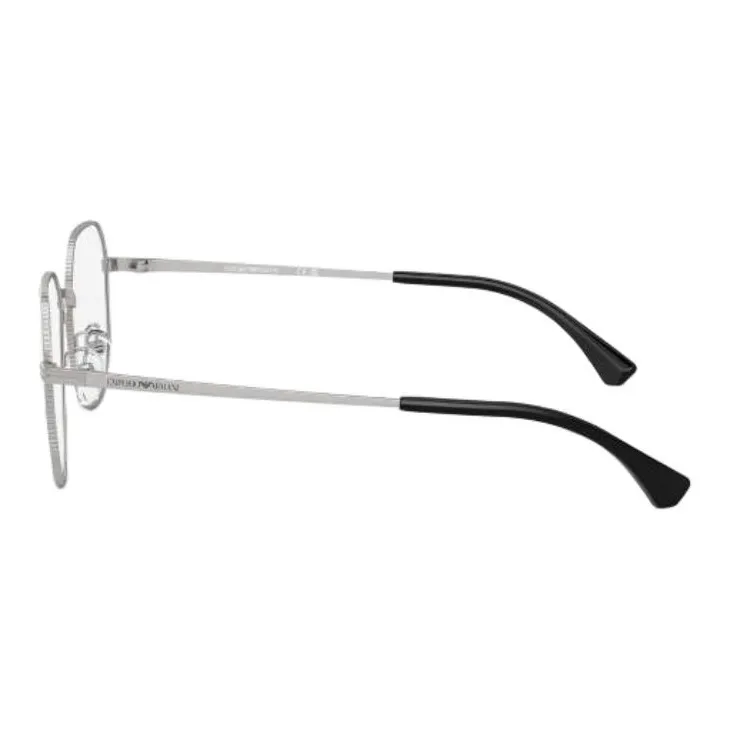 EMPORIO ARMANI Metal Irregular Shape Eyeglass Frames Men's Silver-2