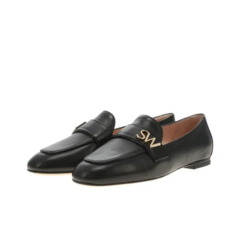 Stuart Weitzman/SW FRANCES FLAT Loafers Women's Black-2
