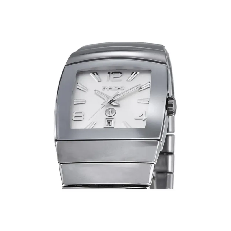 RADO Automatic Mechanical Movement Men's Watches Watch 41*32mm Silver Dial Ceramic Watch Case Ceramic Strap R13690102-3