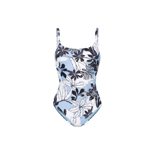 TWINSET Floral-print Open-back Swimsuit