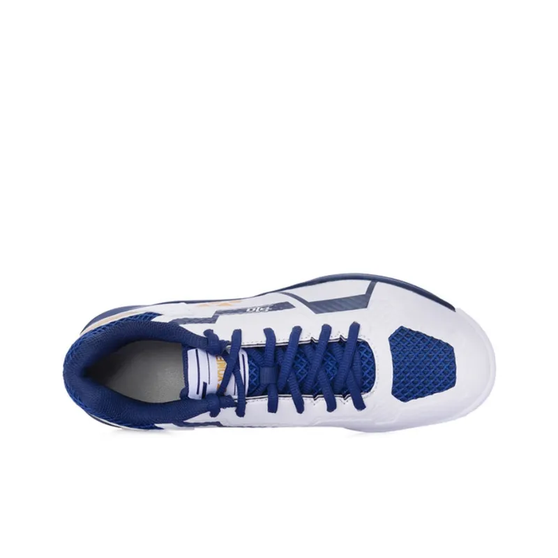 YONEX Slip Resistant Cushioning Abrasion Resistant Low Top Badminton Shoes Men's White Dark Blue-1