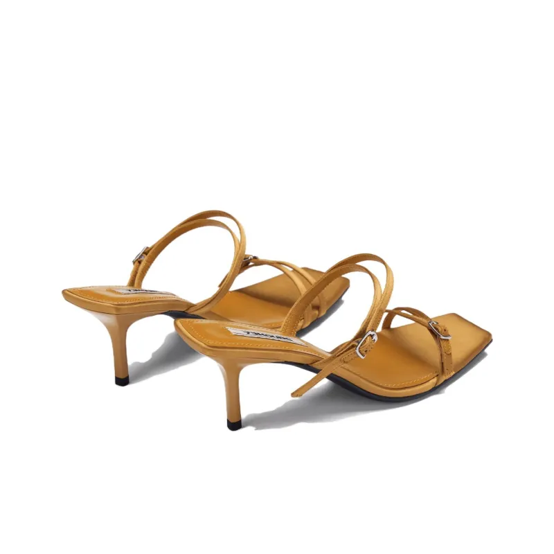73Hours Slide Slippers Women's Black/Rose Gold/Ecru-11