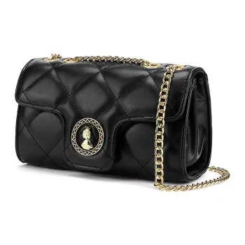 CORALDAISY Synthetic Leather Shoulder Bag, Crossbody Bag Women's Black